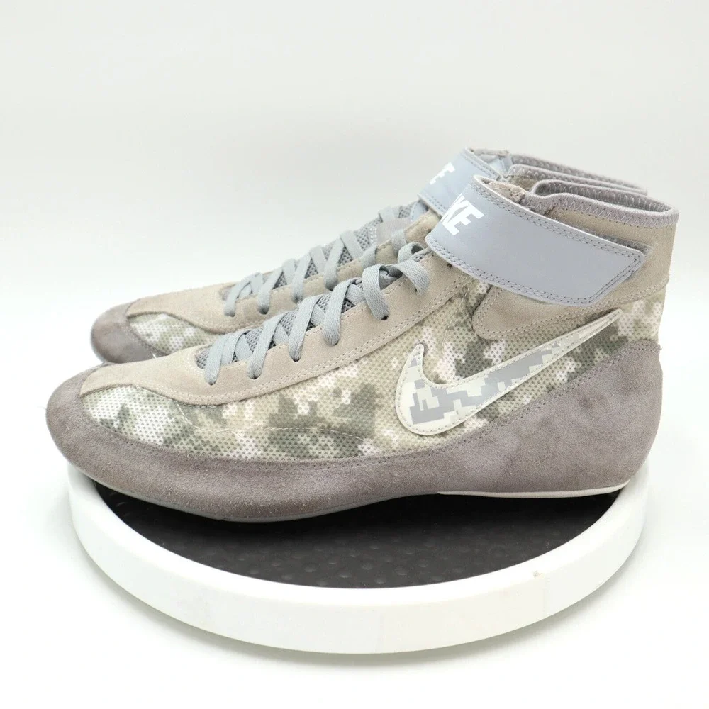 Nike Speedsweep VII Mens Size 11.5 Wrestling Shoes Gray Platinum Camo 366683-003